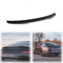2018 bis 2024 für Mercedes-Benz X290 AMG GT 4-Türer Coupe Auto Heckflügel Lip Spoiler Abdeckung glänzend schwarz oder Carbonfaser-Look