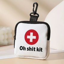 Portafogli portamonete portatili con motivi incrociati Custodia per cuffie Portamonete divertente Borsa pendente Articoli vari Borsa portaoggetti con cerniera