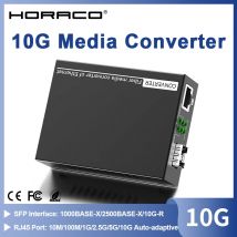 10G SFP+ zu RJ45 Medienkonverter RJ45 zu SFP+ 10/100/1000M/2,5G/10G Adaptiver Ethernet-Konverter Transceiver