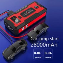 Avviatore di emergenza per auto Dispositivo di avviamento Batteria Power Bank 12V28000mAh Jumpstarter Auto Buster Booster di emergenza Caricatore per auto Jump Start