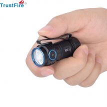 Torcia ricaricabile Trustfire MC1 Edc 1000 lumen Xp-L Hi Led Potente Ipx8 Carica magnetica 2a 16340 Lampade Torcia