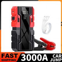New 3000A 99800mAh 12V Car Jump Starter Car Battery Starters Portable Power Bank 12V Starting Device Booster Petrol Diesel Car