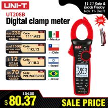 UNI-T Clamp Meter UT207B UT208B AC DC Amperometric Clamp Digital Multimeter Ammeter Pliers Inrush Current Tester Workshop Tools