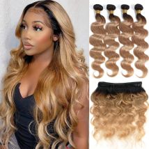 Körper Welle Remy Weave Extensions Menschliches Haar Bundles Honig Blonde Bundles Menschliches Haar Weben Brasilianische 1/3/4 stücke Bundle Angebote 100%