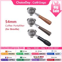 54 mm Kaffee-Siebträger ohne Boden, nackt für Breville Sage 870 878 880 Filterkorb, Espressomaschine, Zubehör, Barista-Werkzeuge