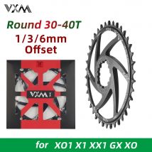 VXM 1/3/6mm Offset Fahrrad MTB Mountainbike Sterne 30T/32T/34T/36T Crown Fahrrad Kettenblatt für XX1 XO1 X1 GX XO Kurbelgarnitur