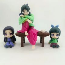 Anime The Apothecary Diaries Maomao Jinshi Figure PVC Kawaii Mao Mao Seduto Giocattoli Desktop Car Ornament Modello Regalo Da Collezione