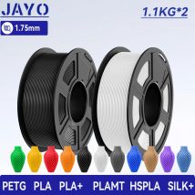 JAYO 2 Rollen 3D PETG/PLA/PLA PLUS/HS PLA/PLA Meta/PLA Matt/SEIDE 3D-Druckerfilament 1,75 mm 3D-Druckmaterialien für 3D-Drucker