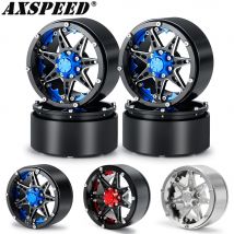AXSPEED Metallo 2.2 Beadlock Cerchioni 6 Raggi Mozzo per 1/10 RC Camion Axial SCX10 Wraith RBX10 TRX4 TRX6 Hammer Rey 4WD Parti