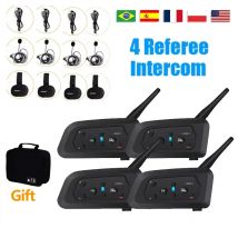 V4c pro Voll duplex Bluetooth Kopfhörer Fußball konferenz Inter phone 4 Benutzer Fußball Schiedsrichter 1200m Intercom Headset
