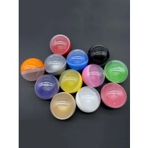 5Pcs 75MM 3Inch Colorful Empty Plastic Toy Capsules Surprise Ball Container Shell For Gashapon Vending Machine Kid Gift Can Open