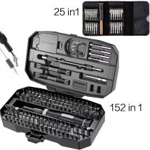 Precision Screwdriver Set, Laptop Tool Kit, 152/25 in 1 Professional Computer Screwdriver Repair Kit T5 T6 Torx Screwdriver