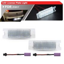 2x Per Fiat Argo Cronos Siena Idea Linea Palio Uno Bravo Grande Punto Evo Tipo Luci targa a LED bianche complete senza errori