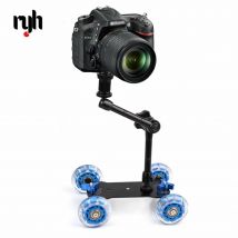 Schreibtisch Dolly + 11 ''Magic Arm Tabletop Mobile Roll Video Schiene Skater für DSLR Kamera Slider Track Dolly Auto & Magic Arm