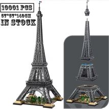 10001-teiliges Weltberühmtes Gebäude Eiffelturm Riesiges Modell-Dekorations-Bausatz, Weihnachts- und Geburtstagsgeschenk 10307
