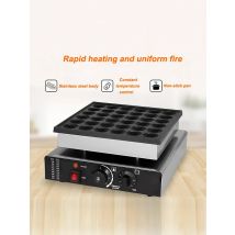 25 Hole Mini Pancake Maker, Multifunctional Small Waffle Maker, Commercial Small Round Cake Maker