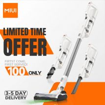 Bezprzewodowy odkurzacz z zielonym laserem, wielofunkcyjny odkurzacz akumulatorowy z długą rączką, 2 poziomy ssania, biały, do użytku domowego.