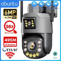 6MP 36X Optical Zoom PTZ Camera Wifi Dual Lens 4K Outdoor Surveillance Camera 495M Ultra Long IR Vision Distance ONVIF Security
