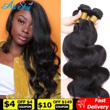 4 Offerte di Bundle Fasci di Onda Del Corpo Estensioni Dei Capelli 100% Tessitura Dei Capelli Umani Fasci di Tessuto Peruviano di Remy 1/3/4 Bundle di Capelli Grezzi