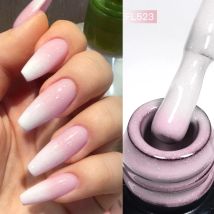 FOUR LILY 7ml Base in gomma termica Gel Rosa Nudo Cambia colore Soak Off Vernici UV/LED HEMA Free Manicure fai da te Nail Art Design