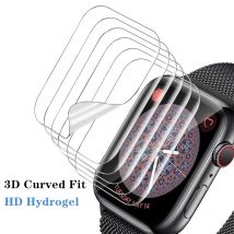 5 Stück Displayschutzfolie Hydrogelfolie für Apple Watch Ultra 9 8 7 6 SE 5 4 40 mm 41 mm 44 mm 45 mm 49 mm Apple Watch Displayschutzfolie