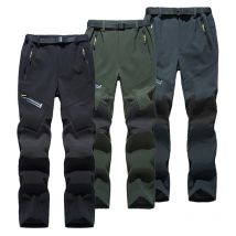 Männer Trekking Hosen Wandern Spät Herbst Outdoor Soft Shell Stoffe Fleece Gefüttert Winddicht Bunte Camping Arbeits Hosen