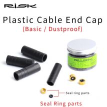 RISIKO 4/5mm Fahrrad Brems Kabel End Kappe Mit Dichtung Ring Teile Staubdicht Äußere Kabel Rohr Ende spitze Kappe Für MTB Rennrad Shift Bremse