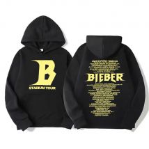 Distressed Monkey Time X Justin Bieber Zweck Stadium Tour Print Hoodies Männer Frauen Hip Hop Pop Musik Straße Harajuku Sweatshirt