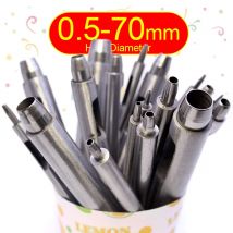 Runde Punsch Hohl Stahl Punch Meißel Leder Puncher Schneiden Werkzeug für Gürtel, Metall Dichtungen, Leder, leinwand (0,5mm Bis 60mm)