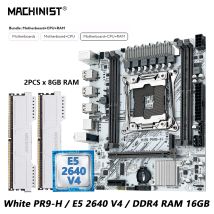 MACHINIST Set kit scheda madre X99 bianco Optiona Xeon E5 2640 V4 LGA 2011-3 CPU DDR4 2*8G = 16 GB RAM NVME/SATA M.2 PR9-H combo