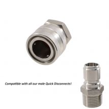 Female Quick Disconnect Cap Homebrew Beer Quick Disconnect 304 Stainless Steel Ball Lock Style