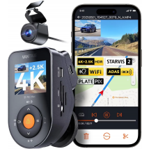Cámara para Vehículo Vantrue S1 Pro Max 4K+2.5K, WiFi 5G, Control por Voz, GPS, ADAS, Doble STARVIS 2, IP67 Impermeable, Cámara Trasera, Modo de Estacionamiento 24H