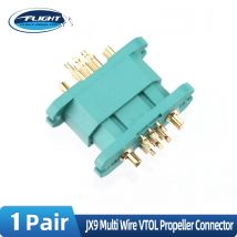1 Pair JX9 Multi Wire VTOL Propeller Connector with Servo Extension Plug Signal Wire