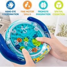3D kreatywne Puzzle labirynt magiczne przezroczyste Puzzle Speed Cube Rolling Ball magiczne UFO labirynt zabawki dla dzieci zabawki antystresowe