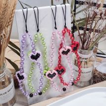 HERLOOK Cell Phone Charm Pixel Love Heart Phone Strap for Mobile Decorated Trendy Y2K Accessories