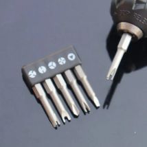 Set di cacciaviti magnetici a forma di U tipo Y cacciavite triangolare punta di sicurezza strumento di manutenzione accessori per trapano elettrico
