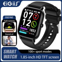 EIGIIS Smart Watch per uomo donna P66D 1.85 "TFT Health Monitoring IP68 impermeabile Bluetooth Call multifunzione Fitness Tracker