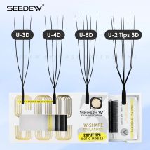 SEEDEW 3D/4D/5D U-förmige Wimpernverlängerung Premium falsche Wimpern Soft Lash Clusters Makeup