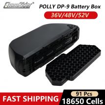 Chamrider Polly 9 Batterie kasten 48V E-Bike 52V Batterie gehäuse 36V Batterie gehäuse Unterrohr 10 s9p 13 s7p 14 s6p 91 18650 Zellen