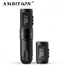 Ambition MARS-U máquina de tatuaje inalámbrica profesional pluma carrera ajustable 2,2-4,2mm cartucho 1800mAh Motor sin núcleo arte del tatuaje