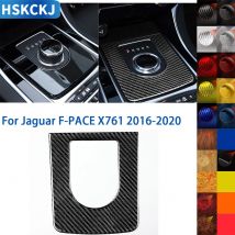 Für Jaguar F-Pace 2016 2017 2018 2019 2020 Zubehör Carbon Getriebe Schalt schalt gerät Suround Insert Button Trim Aufkleber