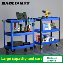 BaoLian Mechanischer Werkstatt-Werkzeugwagen, Werkzeugwagen mit Bremsrädern, Werkzeugkasten, Schrank, Organizer, Halter, Garage, Werkbank, Racks