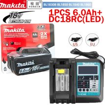NOWY akumulator 6AH Makita BL1860 18V do elektronarzędzi, litowo-jonowy zamiennik LXT BL1850 BL1840 do wkrętarki 18V z BMS 18V 🏆 🏆 🏆