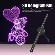 Wentylator z hologramem 3D 16,5 cala 2000x224 Projektor 3D WiFi z 224 koralikami LED do reklamy w sklepach biznesowych 100–240 V