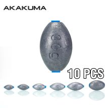 10Pcs Angeln Platinen Olive Form Angeln Zubehör 5G/7G/10G/15G/20G/30G Angeln Blei Gewicht Kunststoff Kern Für Lange Casting