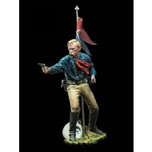 1/18 90mm ancient officer stand (WITH BASE )  Resin figure Model kits Miniature gk Unassembly Unpainted