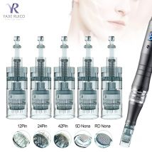 Dr Pen Ultima M8 Replaceable Cartridges for Derma Pen Tip 11/16/24/36/42Pin/Nano/3D/5D Round MTS Skin Kit