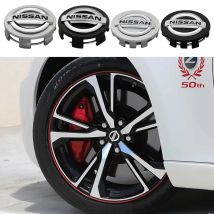 54/60mm Auto Centro Ruota Coprimozzo Coperture Distintivo Adesivi di Ricambio Per Nissan X-trail Qashqai Nota Juke Sentra Patrol Navara Mic