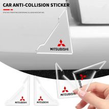 2 teile/satz auto tür ecke transparente schutz aufkleber für mitsubishi ralliart lancer wettbewerb outlander asx ex lancer