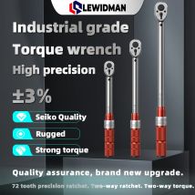 LEWIDMAN Chiave dinamometrica meccanica preimpostata 1/4 5-25N.m 3/8 10-60N.m 1/2 20-220N.m ± 3% Chiave dinamometrica ad alta precisione, Chiave dinamometrica